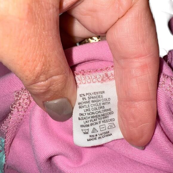 Simply Southern Sz M 1/4 Button Pullover Preppy Beach Tropical Comfy - Picture 7 of 11